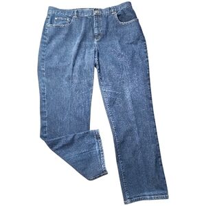 LAUREN RALPH LAUREN JEANS CO. | High Rise Straight Leg Mom Jeans Blue Wash | 18W